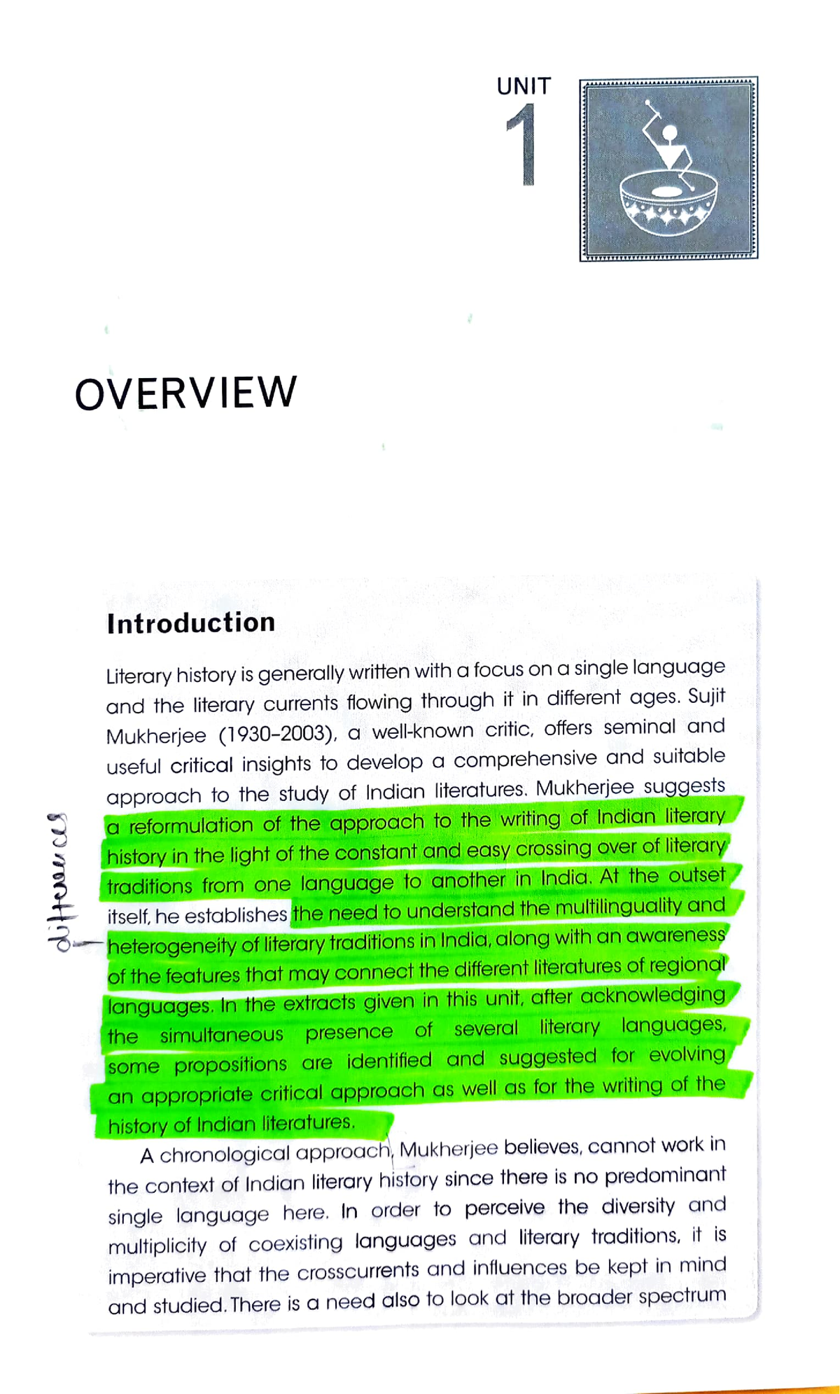 Unit 1 - Unit 1 - UNIT 1 OVERVIEW Introduction Literary ...