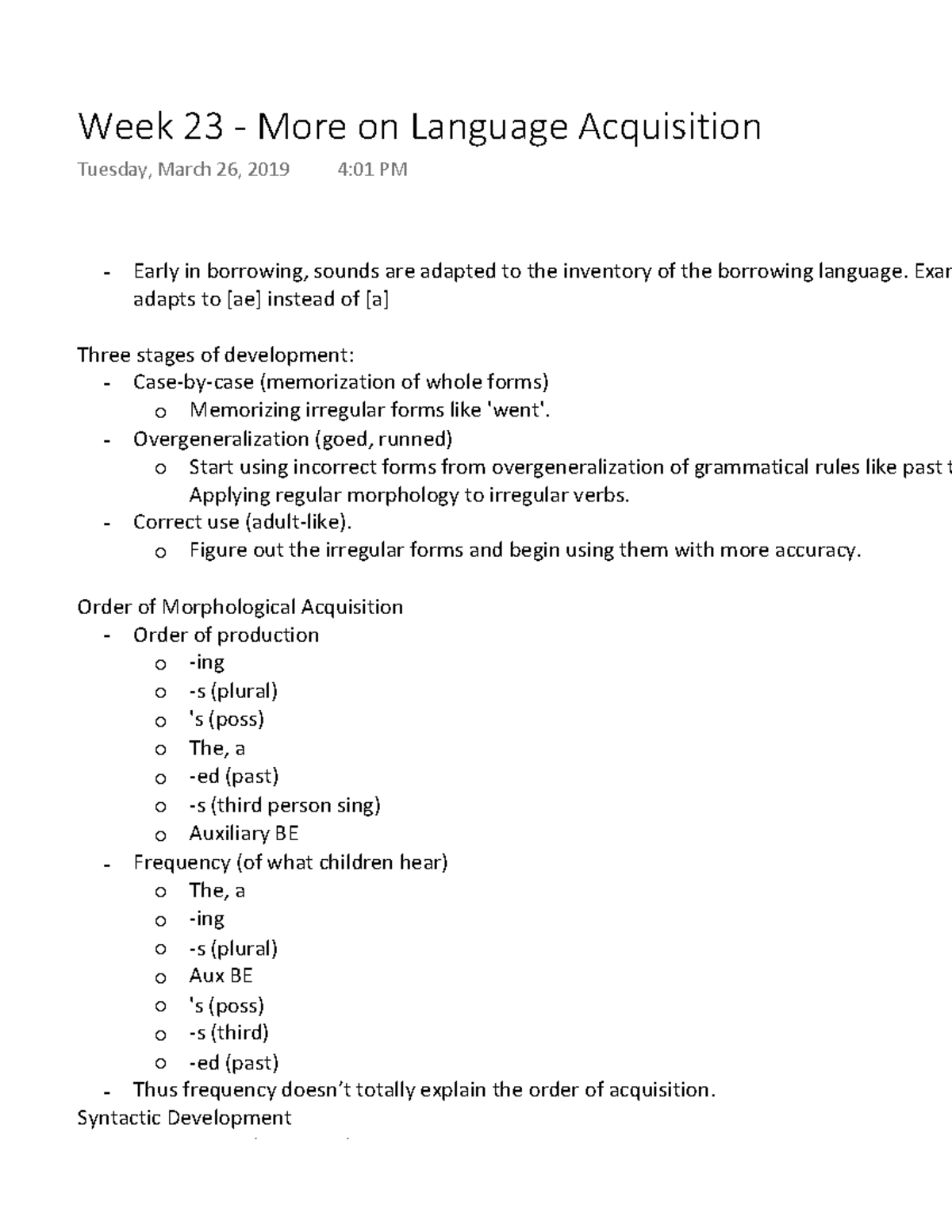 Week 23 More On Language Acquisition Warning Tt Undefined Function 32 Warning Tt Undefined Studocu