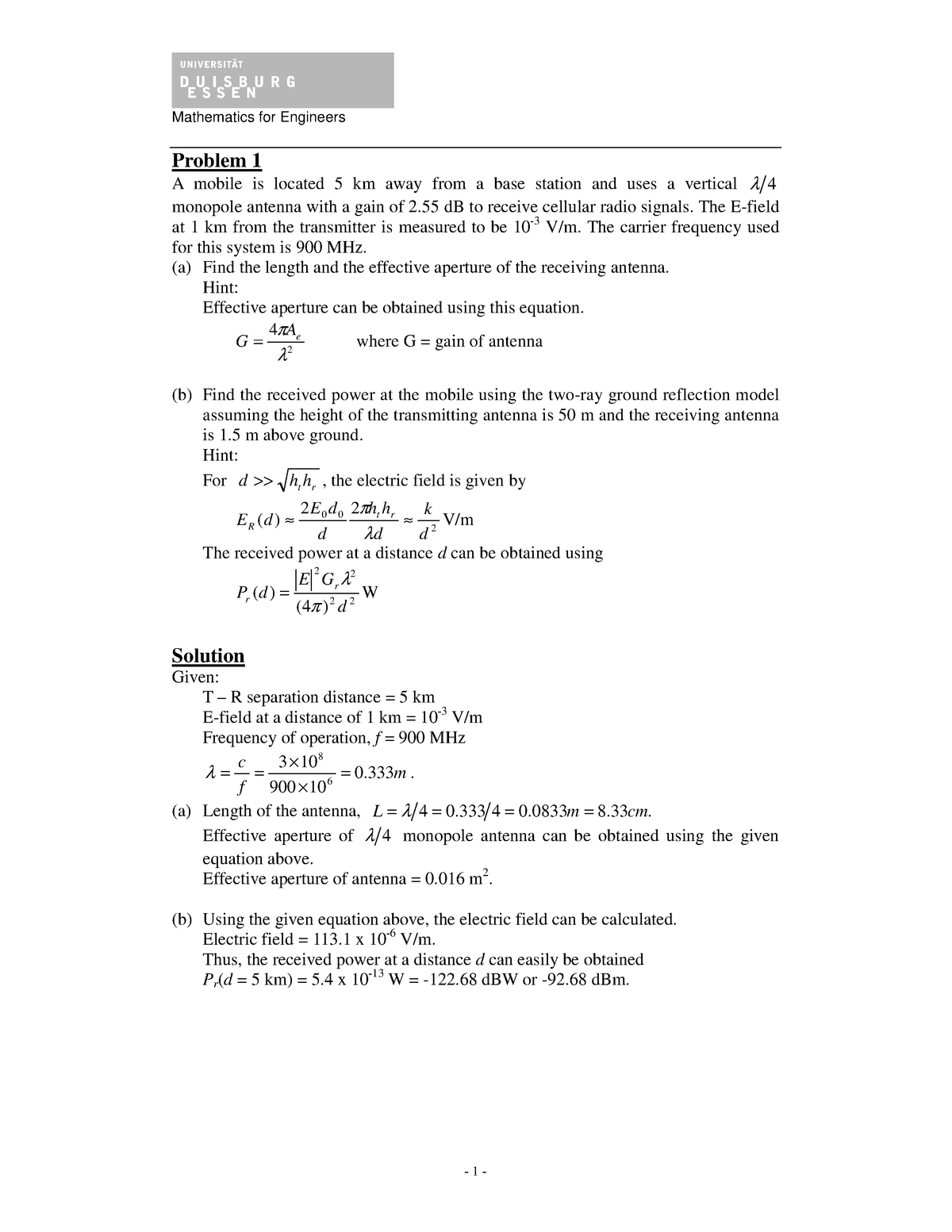 M1 Wintersemester Mathematik 1 Ude Studocu