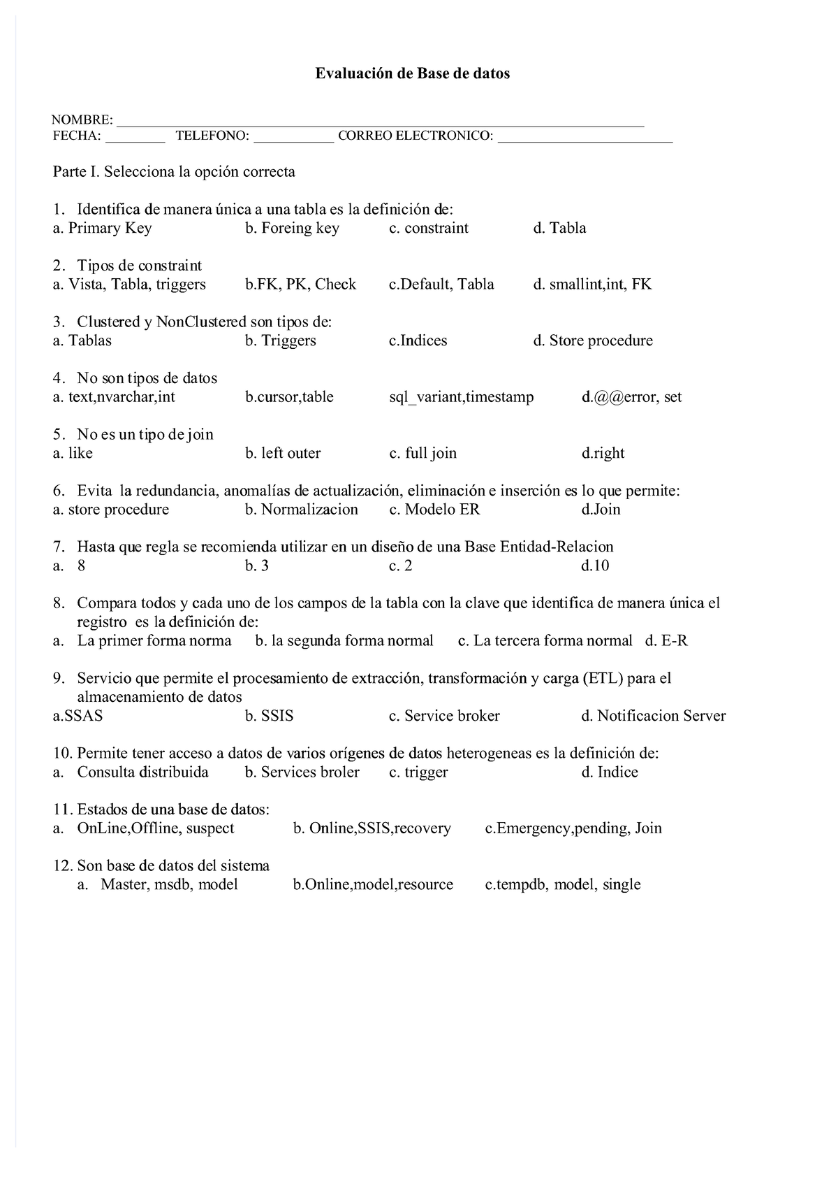 Pdf-examen-sql-server Compresssssssss Hhhhh - Estructura De Datos - UG ...