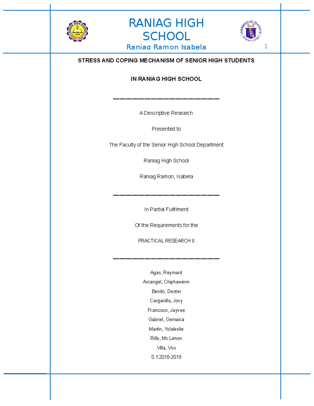 academic stress and mental health thesis