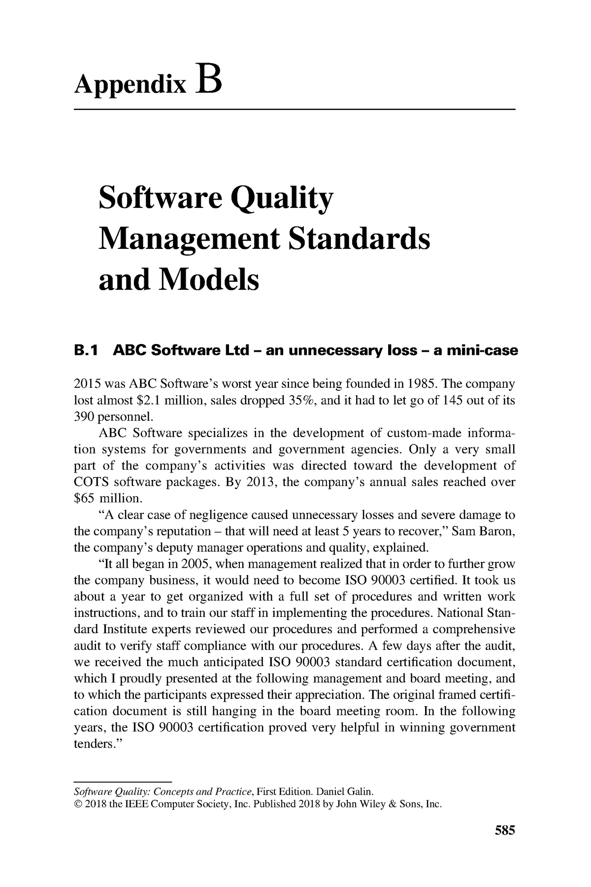 Software Quality Concepts And Practice - 2018 - Galin - Software ...