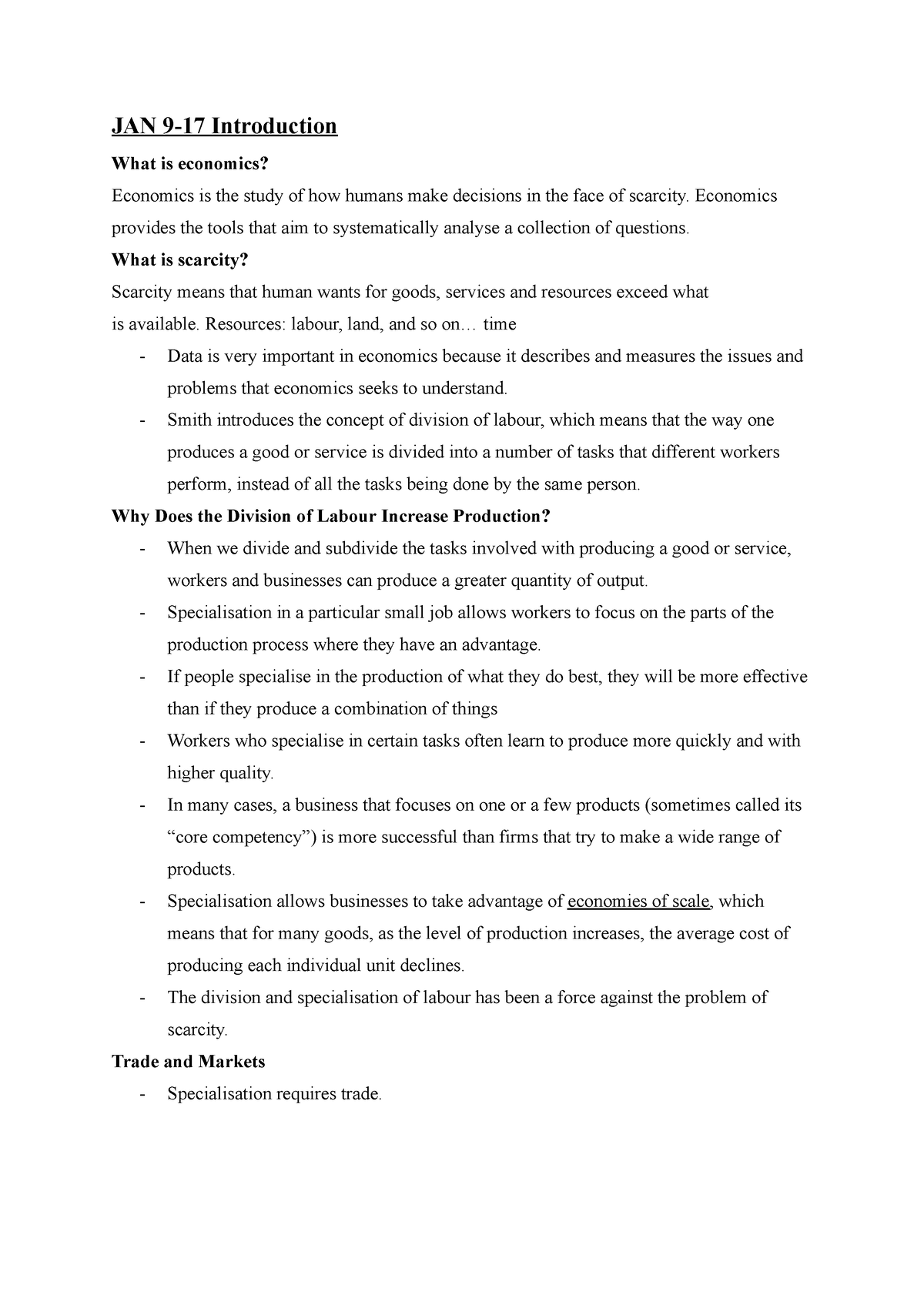 econ-104-chapter-1-notes-jan-9-17-introduction-what-is-economics