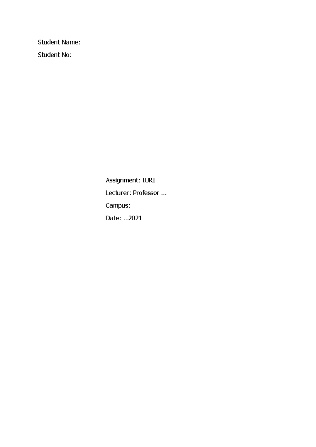 Assignment+2+-+very+good+-+ 1st+year+law+student - Student Name ...