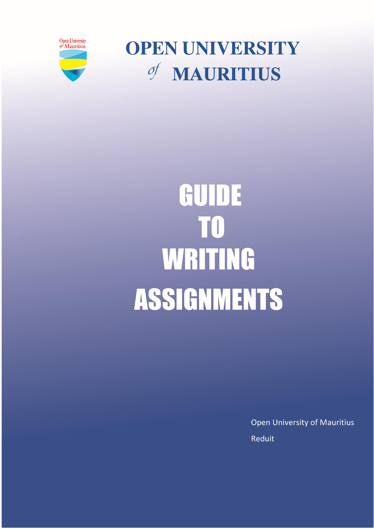 open university assignment layout