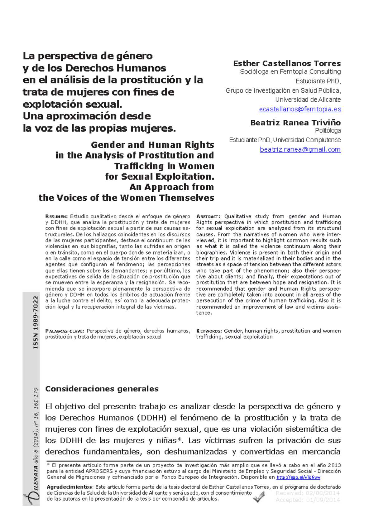 Dialnet-La Perspectiva De Genero YDe Los Derechos Humanos En El Anal ...