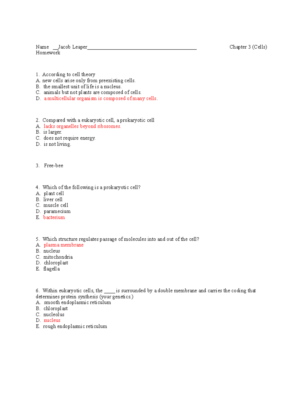Chapter 3 Homework(Done) - Name Jacob Leaper ...