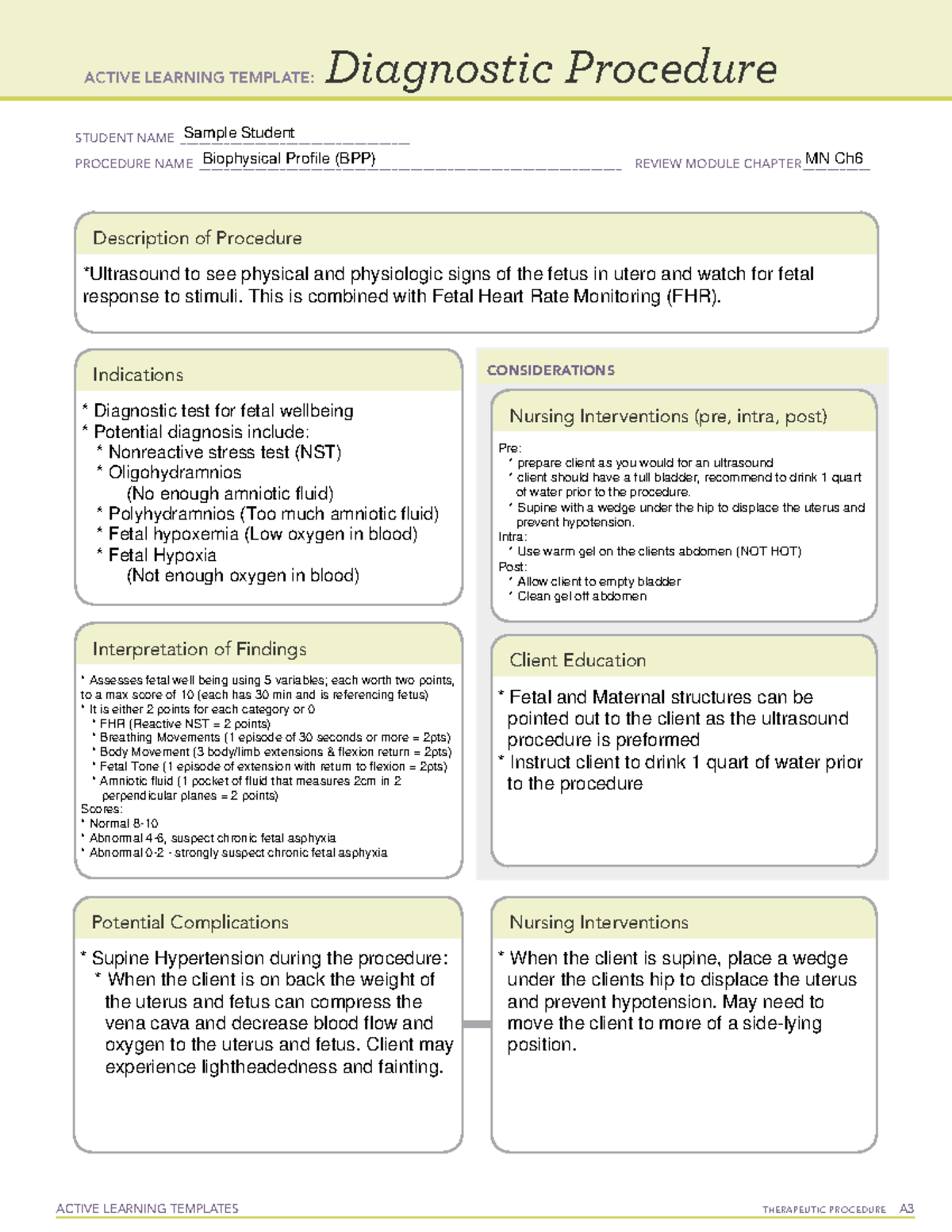 Diagnostic procedure complete 0916 - B080 - Studocu