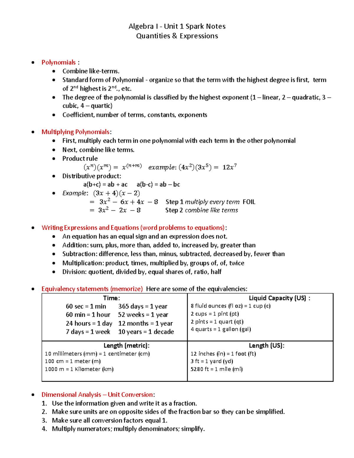 algebra-1-algebra-i-unit-1-spark-notes-quantities-expressions