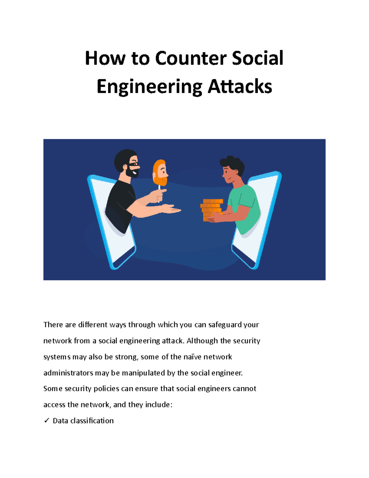 How to Counter Social Engineering Attacks How to Counter Social