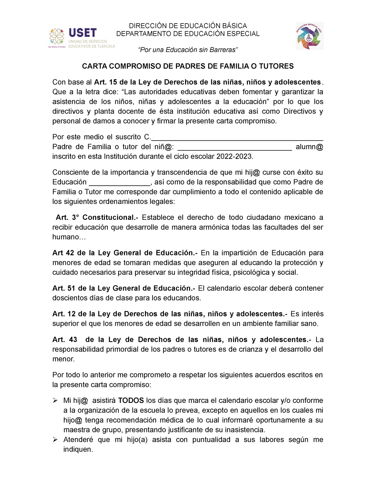 Carta Compromiso De Residencia Profesional 8631