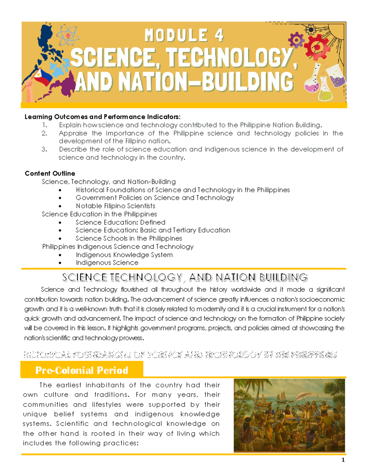 Module+4+Science%2C+Technology%2C+and+Nation+Building - Learning ...