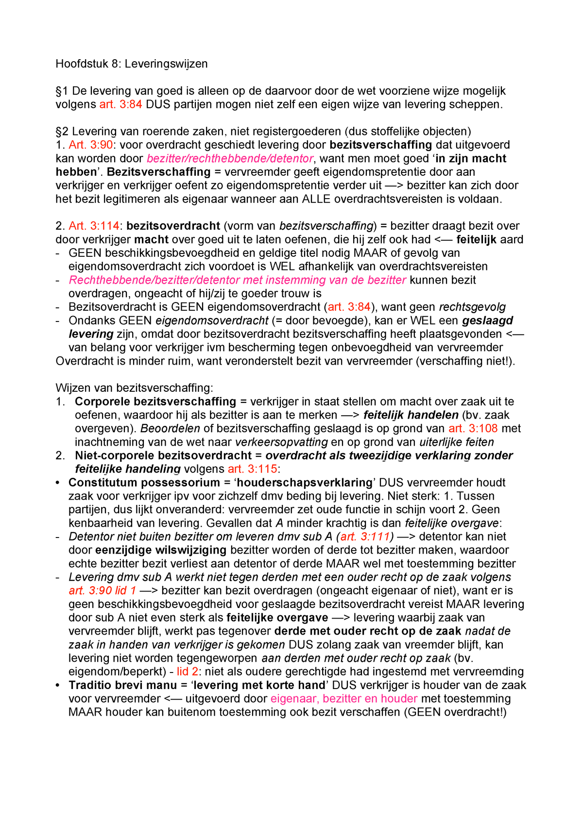 Hoofdstuk8zwaartepuntvanhetrecht Rr102 Eur Studeersnel