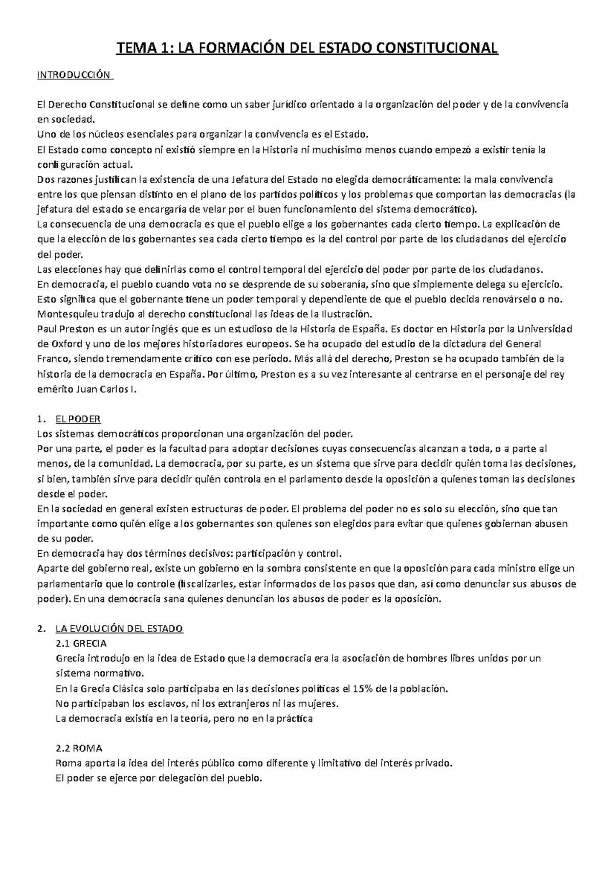 TEMA 1[8754] Resumen - TEMA 1: LA DEL ESTADO CONSTITUCIONAL El Derecho ...