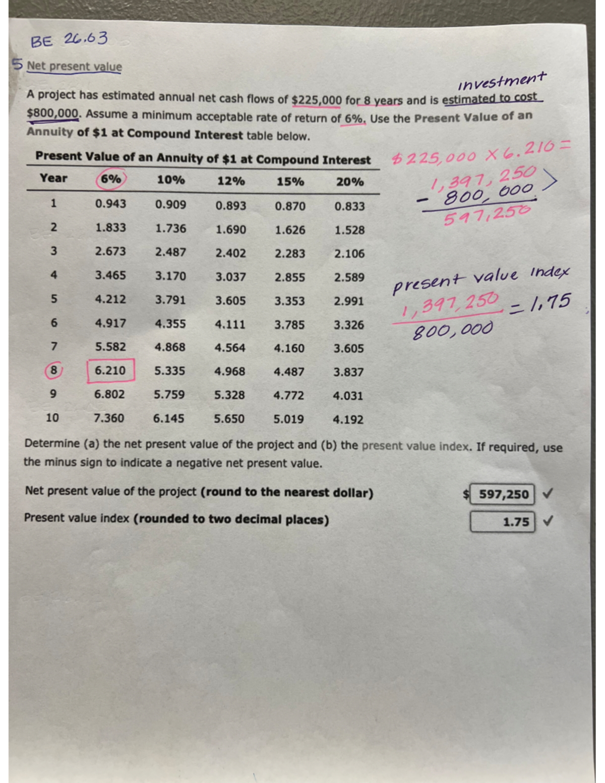 5 - Chapter 26- Capital Investment Analysis - ACCT 2402 - Studocu