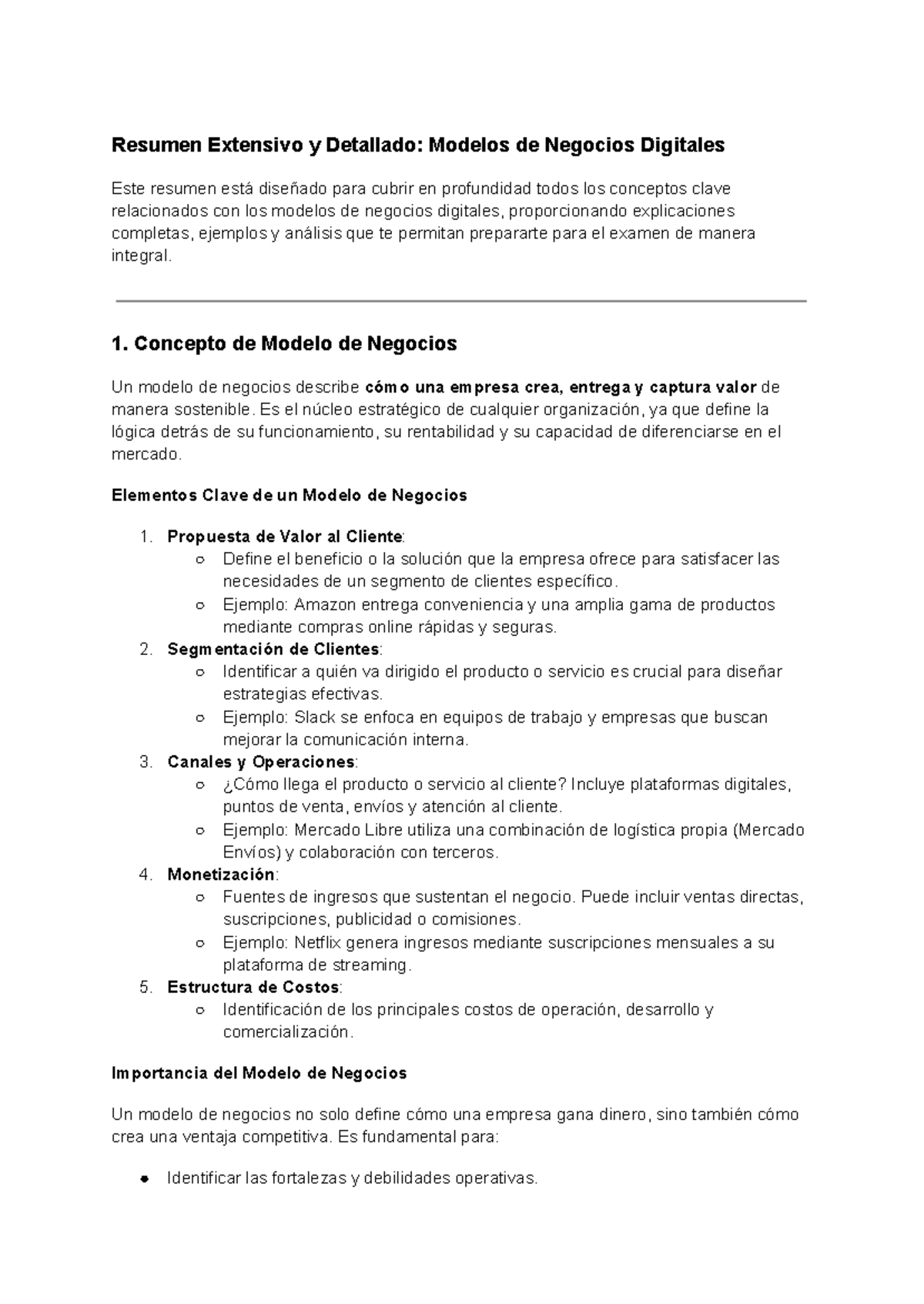 Resumen modelos sin caso - Resumen Extensivo y Detallado: Modelos de ...