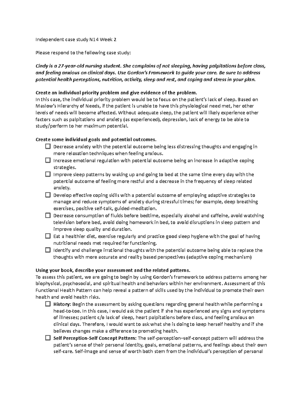 Independent case study N14 Week 2.docx (1) Independent case study N14
