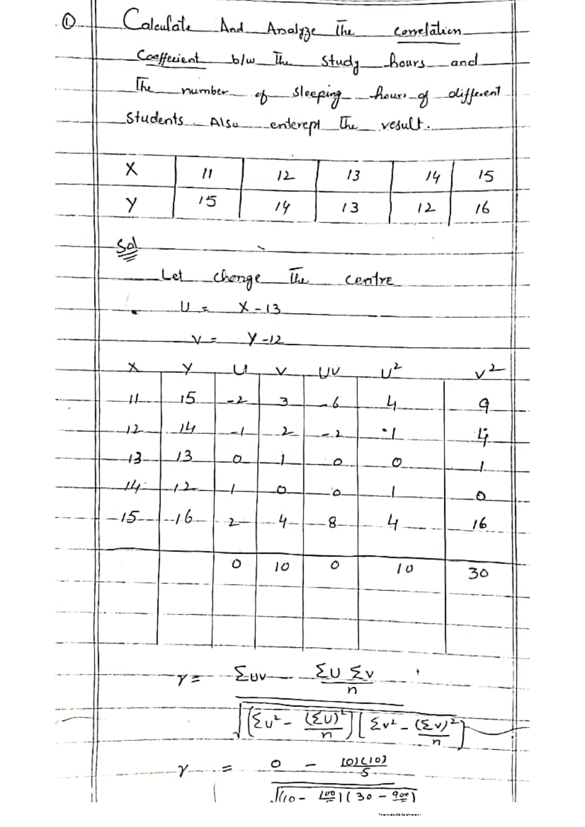 Statistics Numerical - 1. Calculate And Analyze The correlation ...