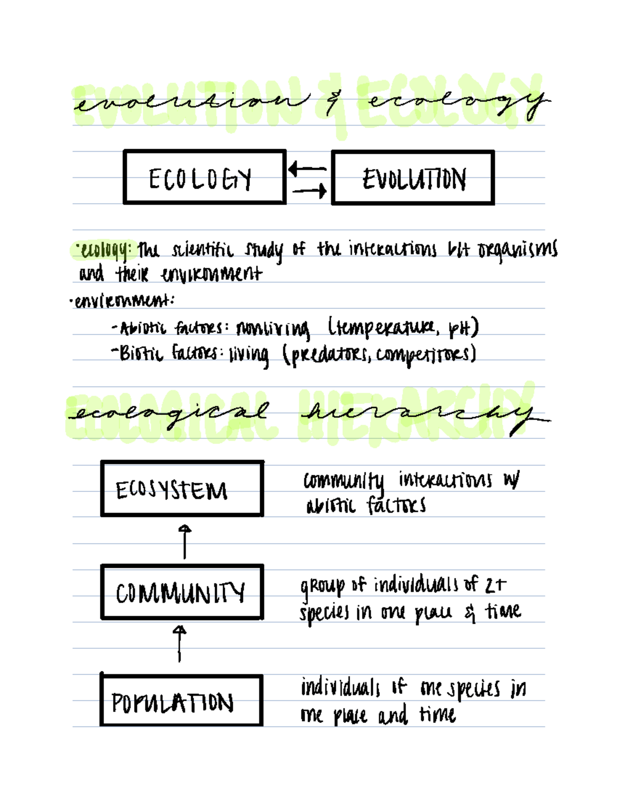 EXAM 2 Evolution And Ecology - Evolution 9 Ecology 7 E 1 EVOLUTION ...