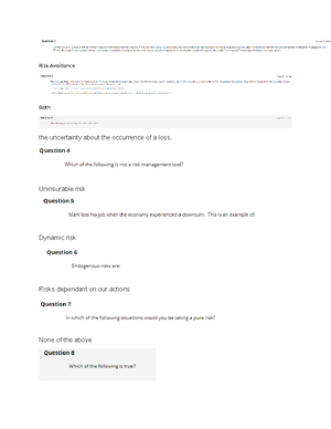 Financial Planning Exam 3 Cheat Sheet - Fin101 Mh V2 