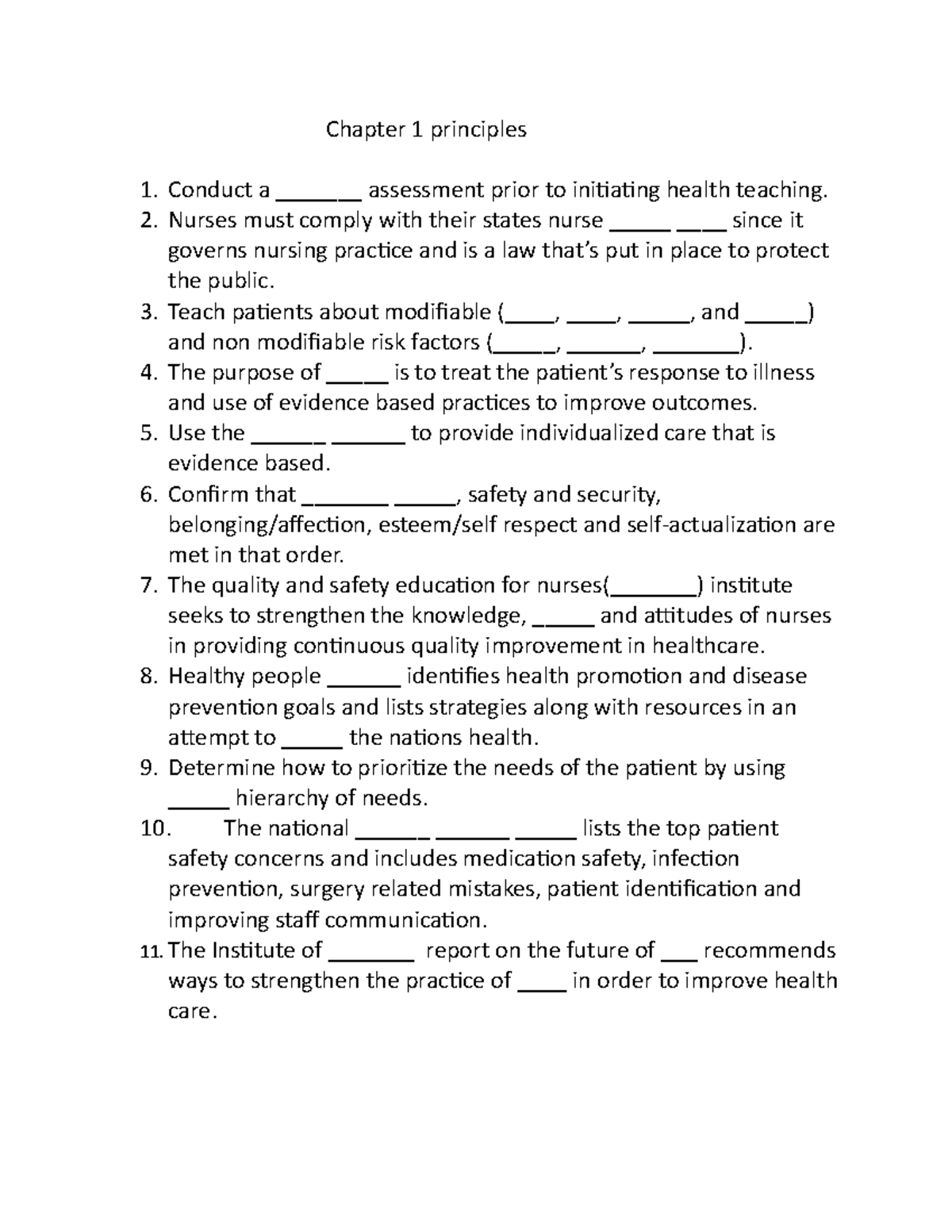 Chapter 1 principles - n/a - Chapter 1 principles Conduct a ...