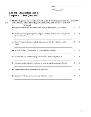 BAF3M Chapter 1 and Table of Contents - Table of Contents Preface vii ...
