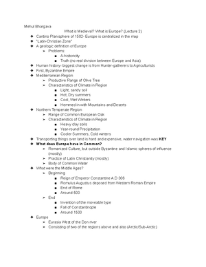 History Notes document - History Notes document Monday 24th January ...