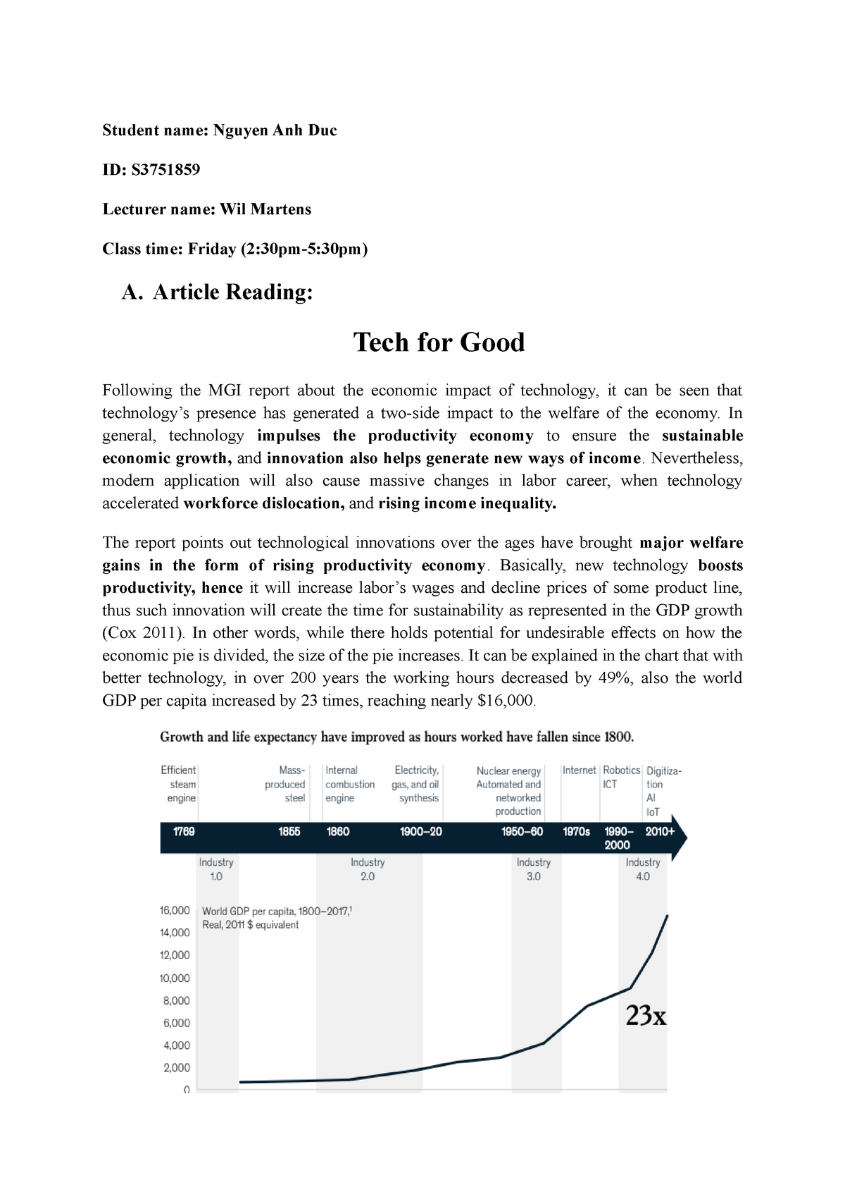 business statistics assignment