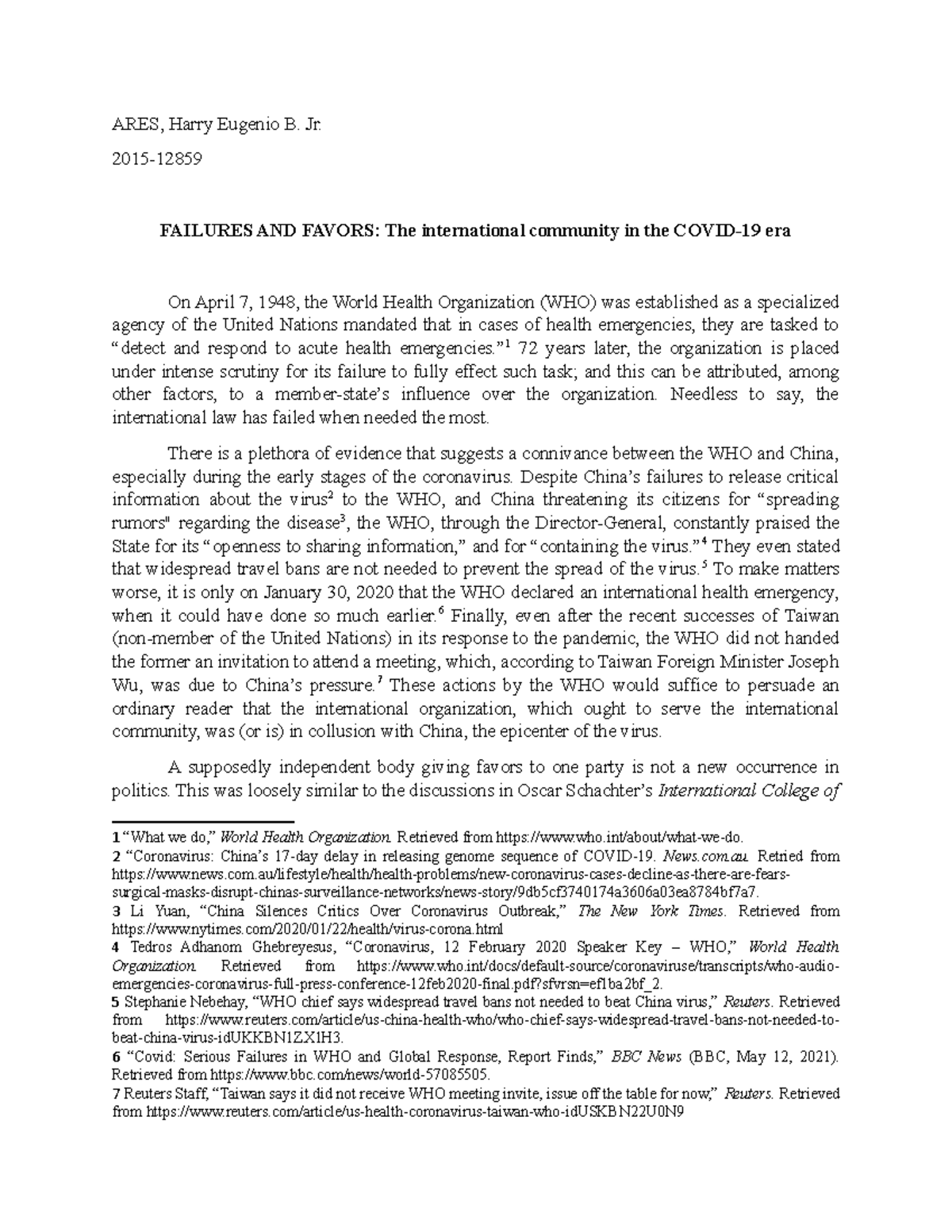 World without united nations essay image