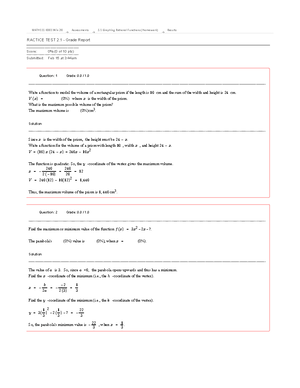 Lime Spring Module 3 Graphing Unit Exam - Module 3 Graphing Unit Exam 1 ...