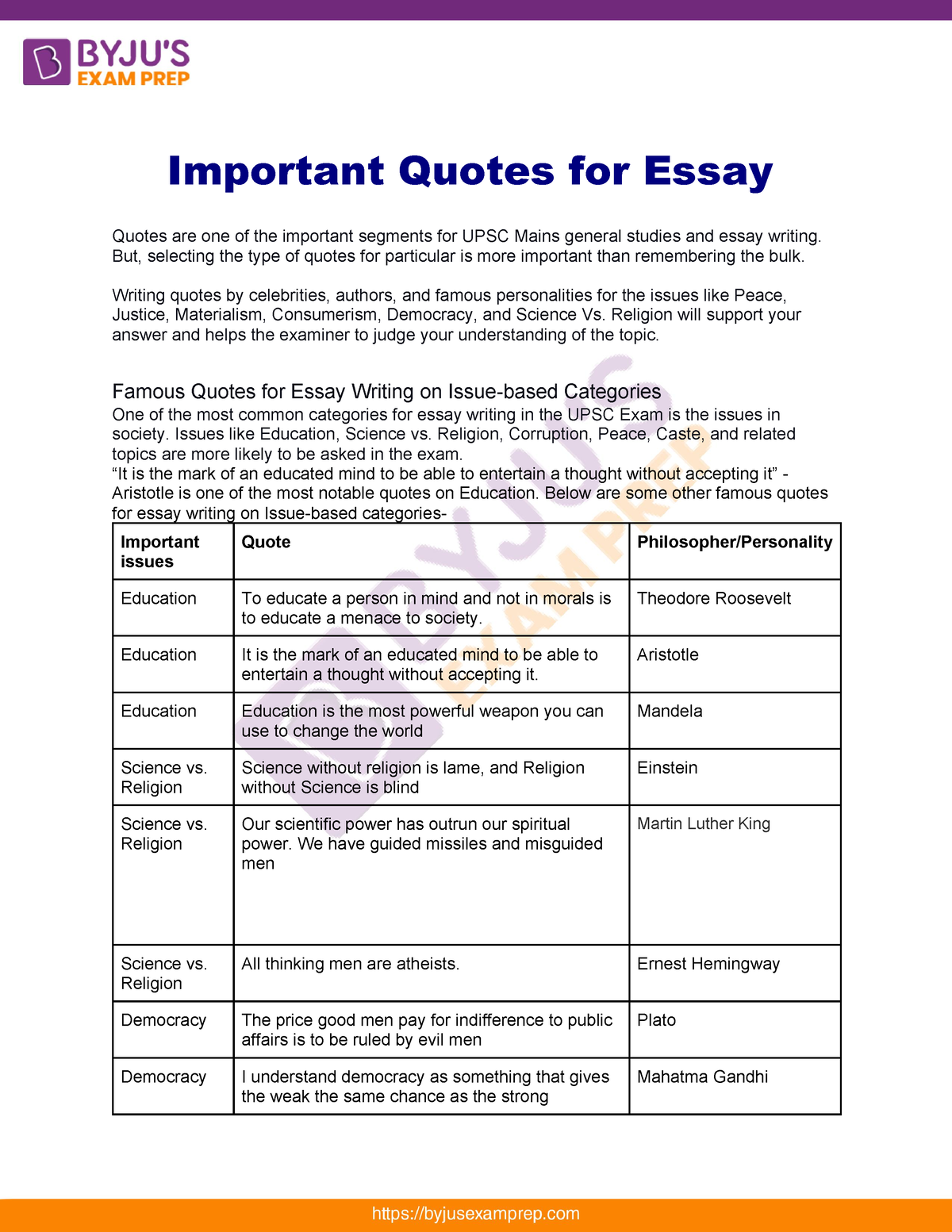 quotes for essay pdf