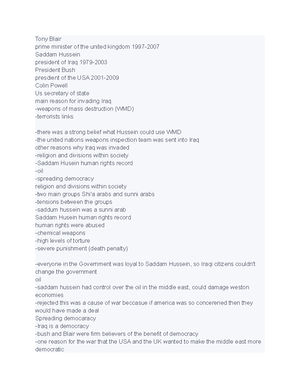 Hist 4071 notes pt 2 - Cold War After World War II, the long period of ...