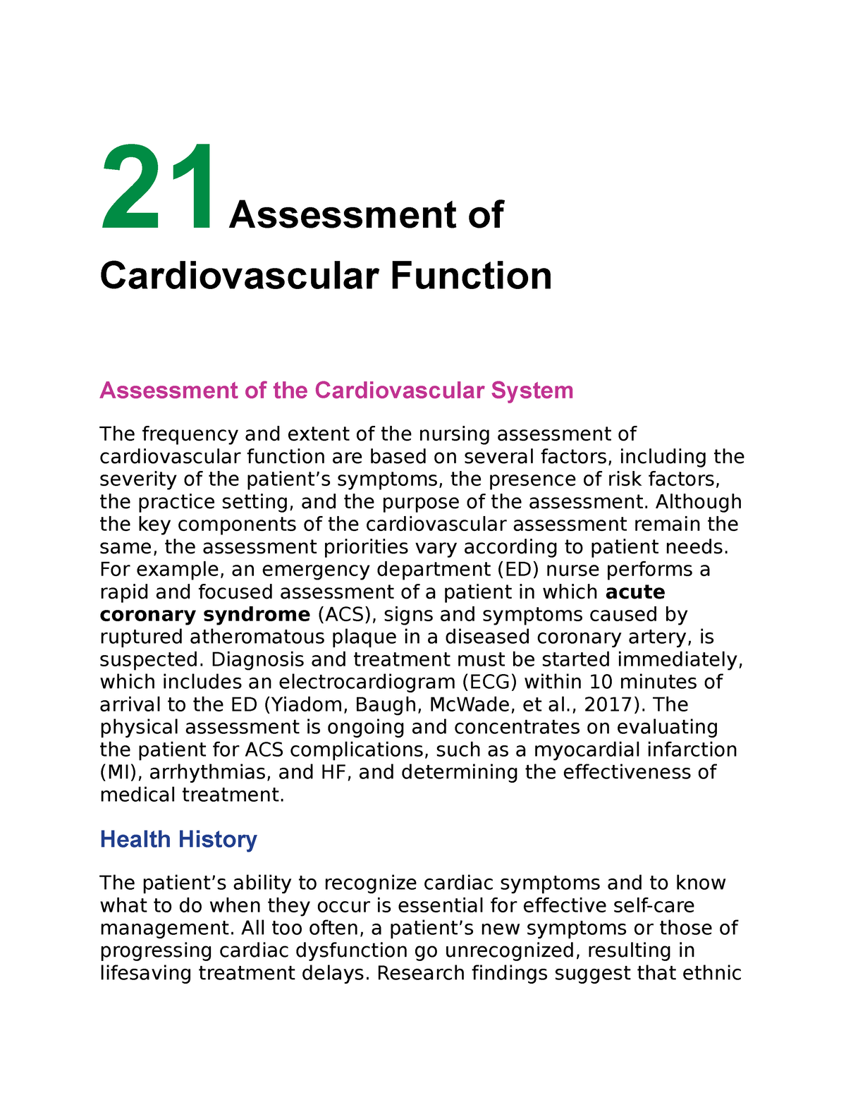 21assessment Of Cardiovascular Function 21 Assessment Of Cardiovascular Function Assessment Of 6914