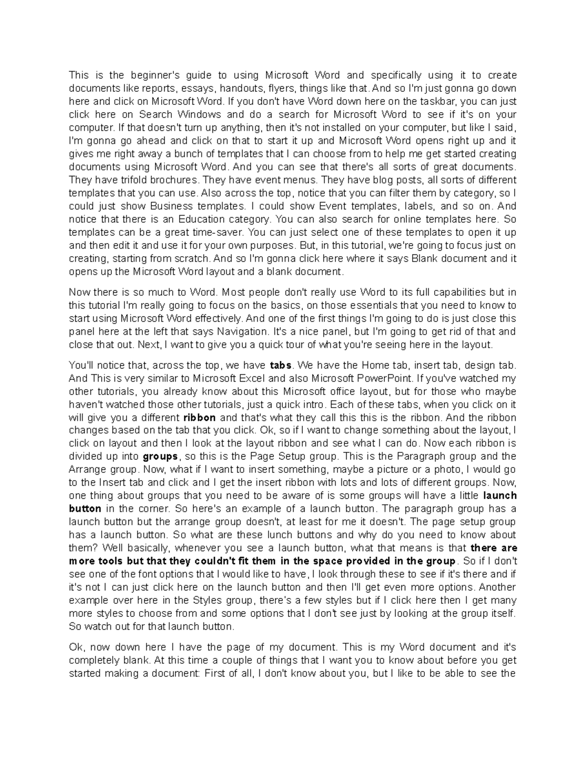 Ch03-Beginners Guideto MSWord - This is the beginner's guide to using ...