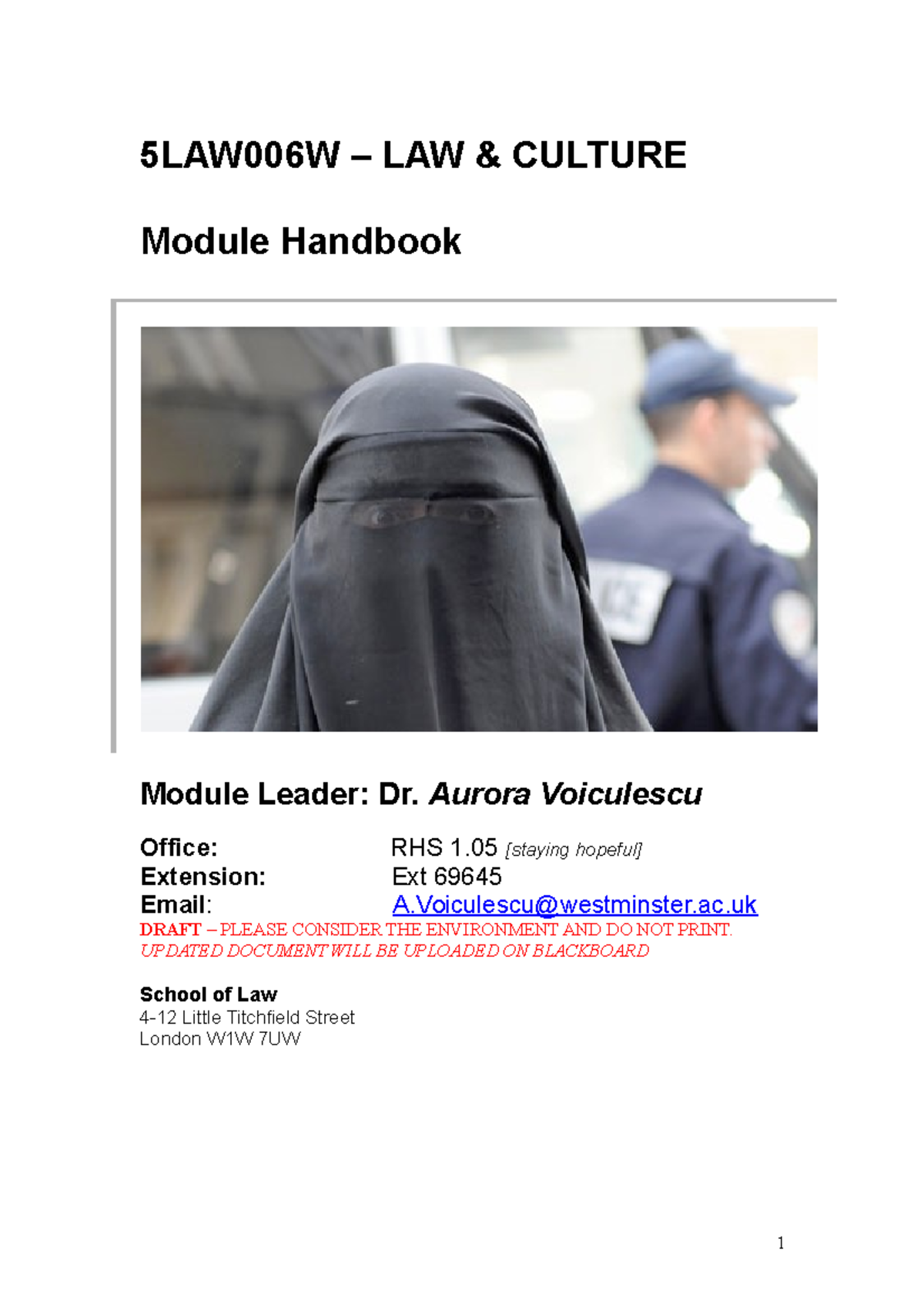 L&C Module Handbook 2020-2021update for guidance for students ...