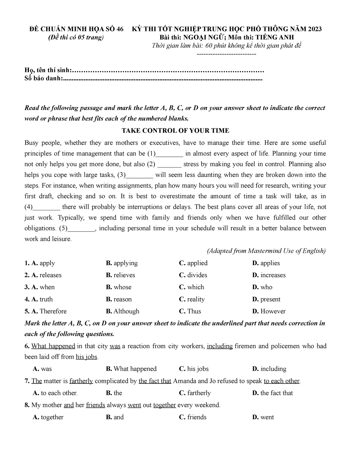 mh-46-gv-minh-h-a-english-reading-test-studocu