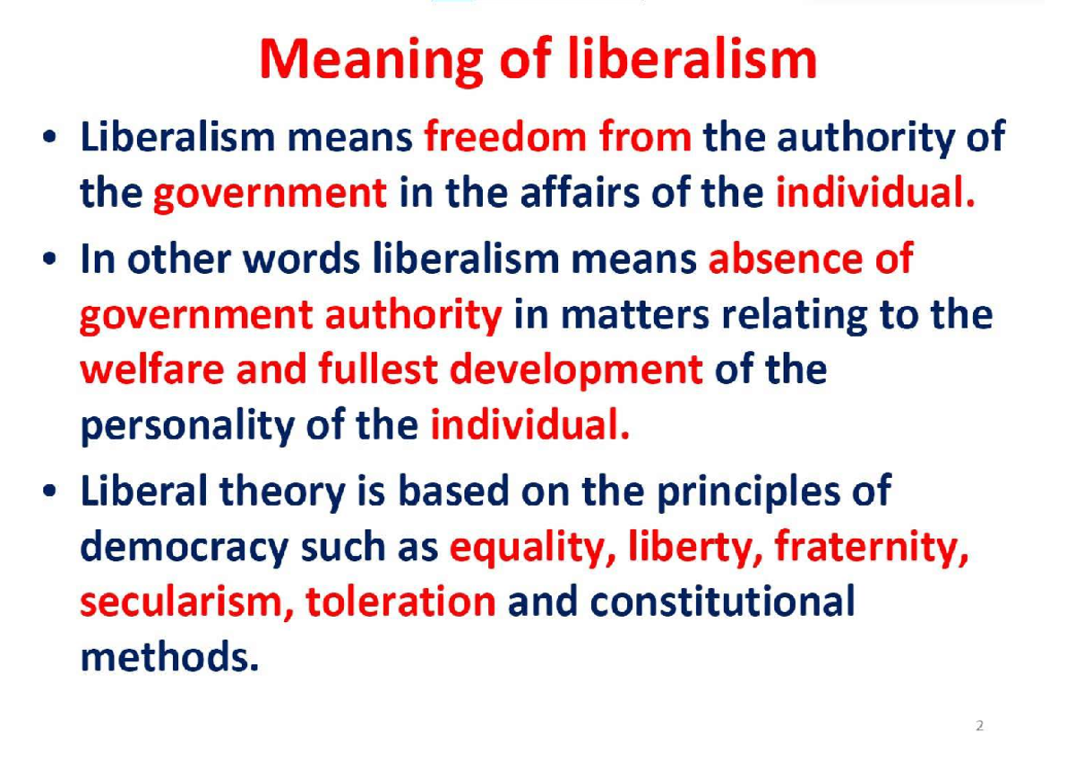 a term paper on liberalism