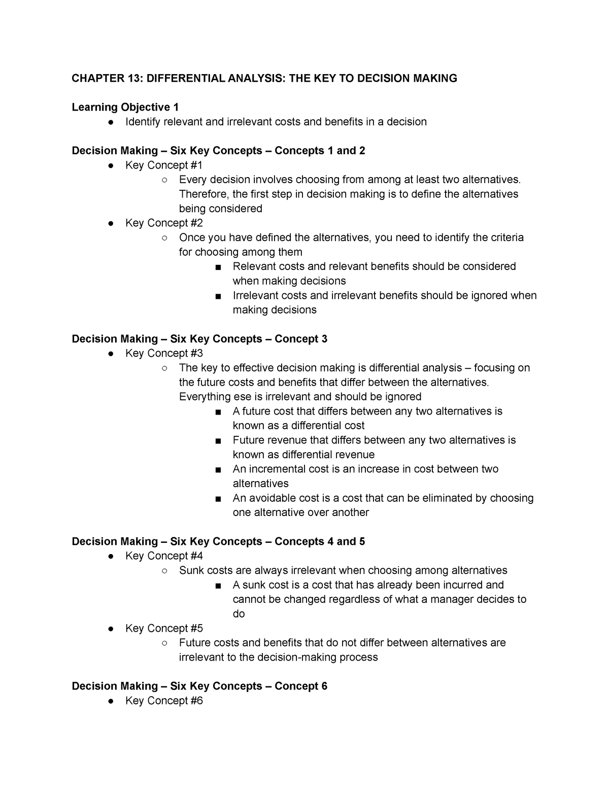 Differential Analysis And Cumulative Analysis