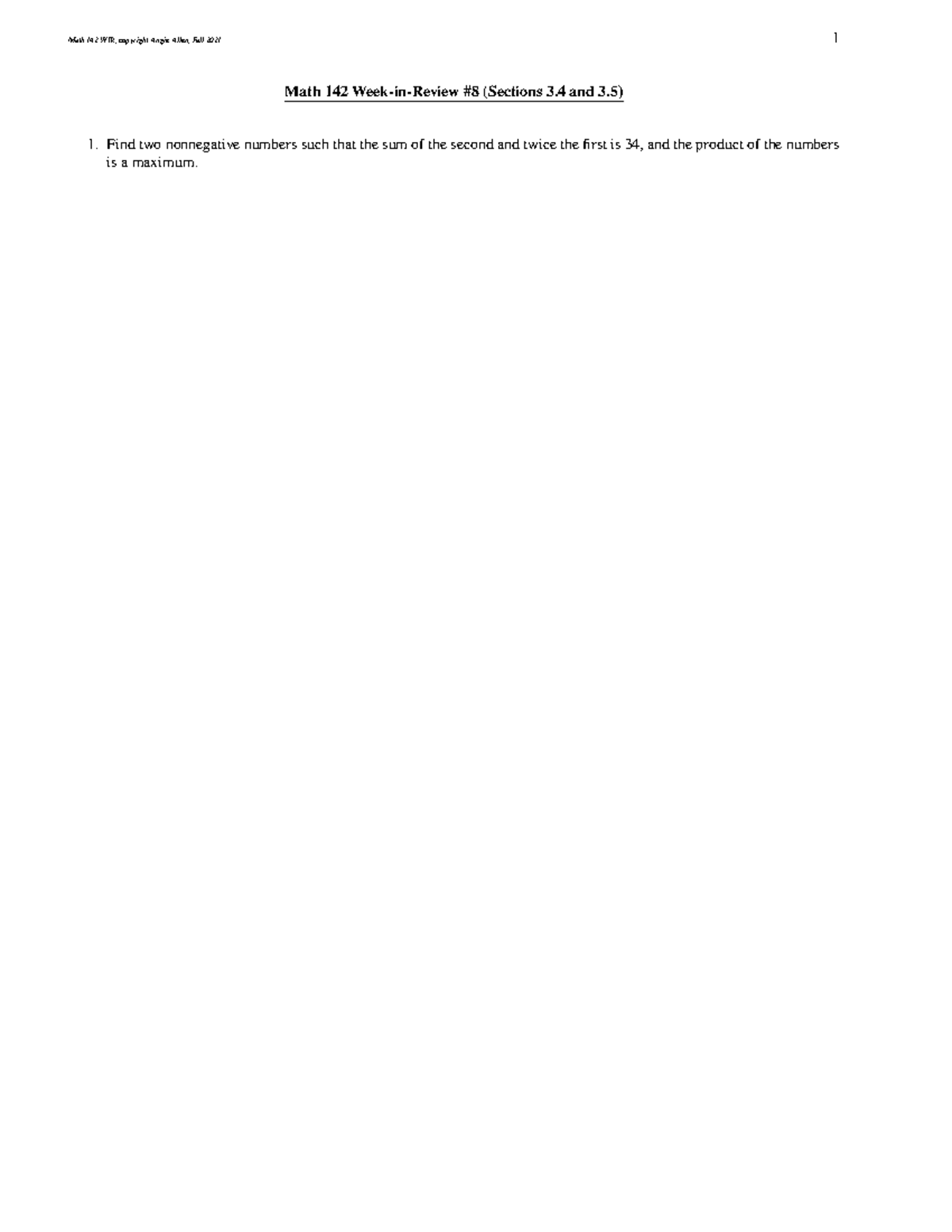 142 21c wir8 - Math 142 Practice Materials Part 2 - Math 142 Week-in ...