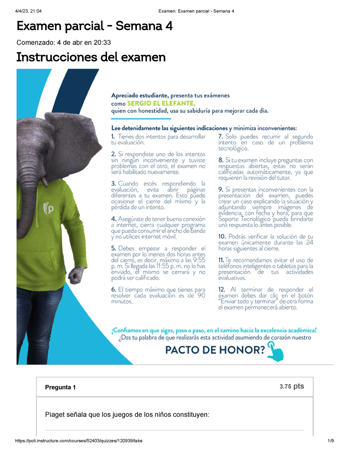 Examen Examen Parcial - Semana 4 Juego - Examen Parcial - Semana 4 ...