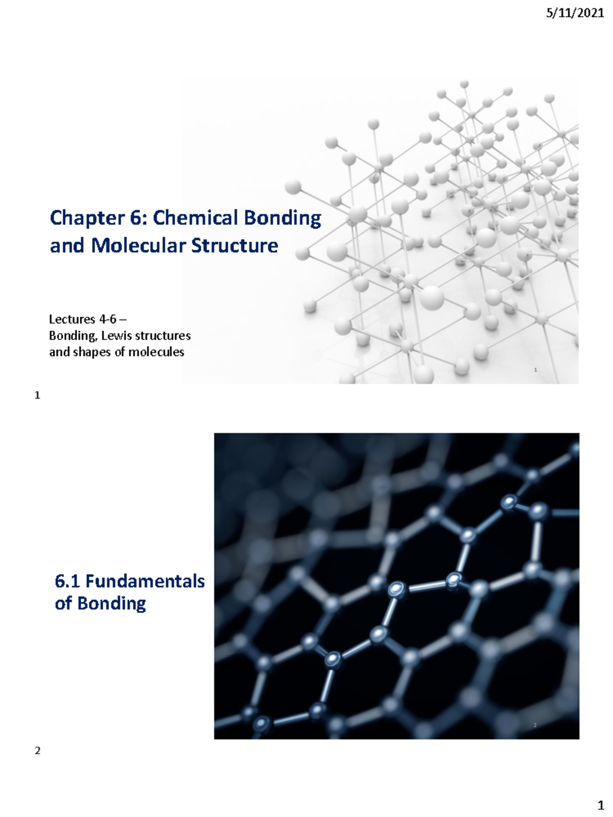 Module 2 - Chemical Bonding And Molecular Structure - Chapter 6 ...