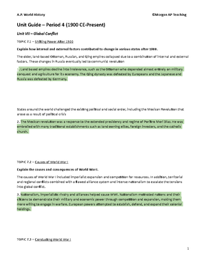 Amsco Unit 4 Reading Guide - Unit 4: Transoceanic Interconnections ...