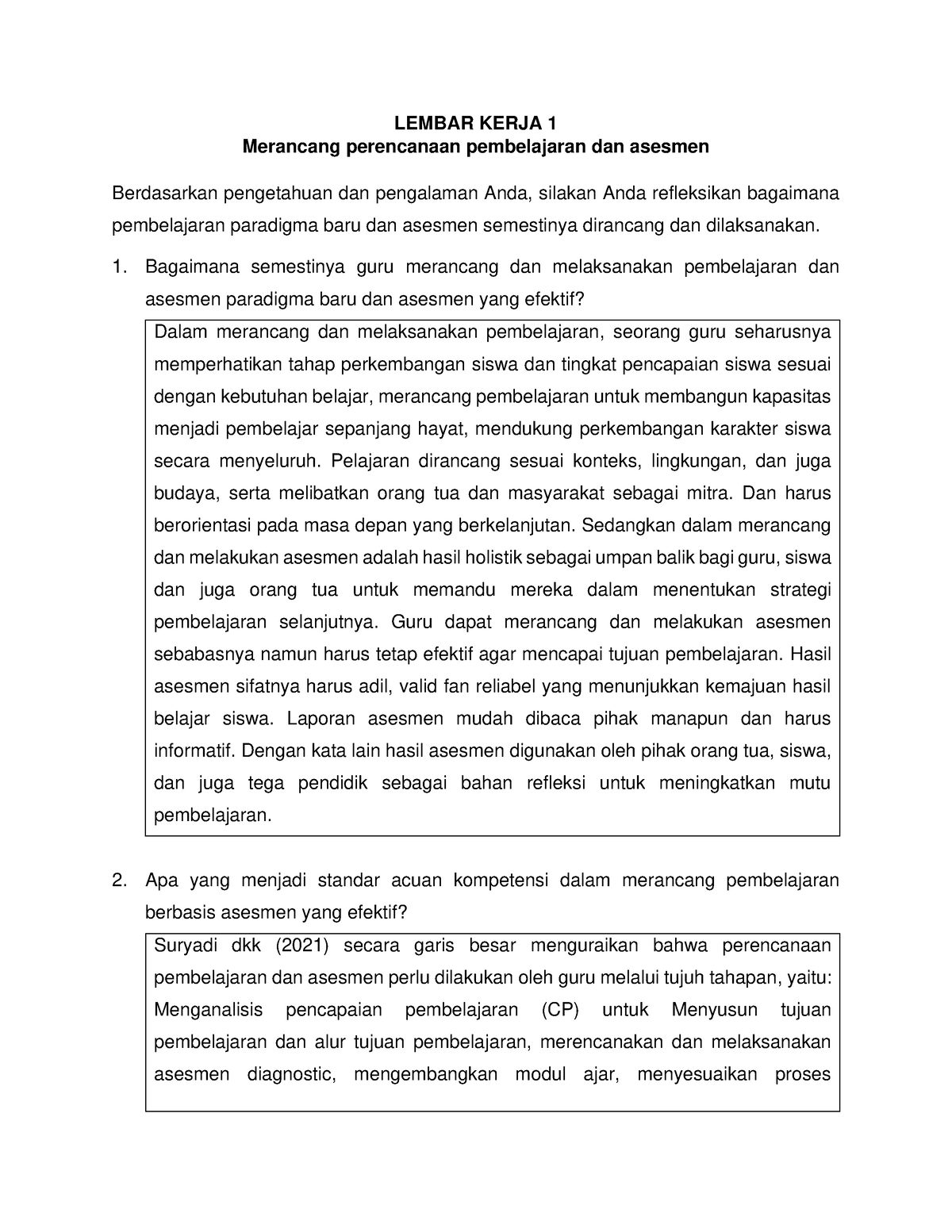 LK 1 Topik 2 Prinsip Pengajaran Dan Asesmen Yang Efektif 1 - LEMBAR ...