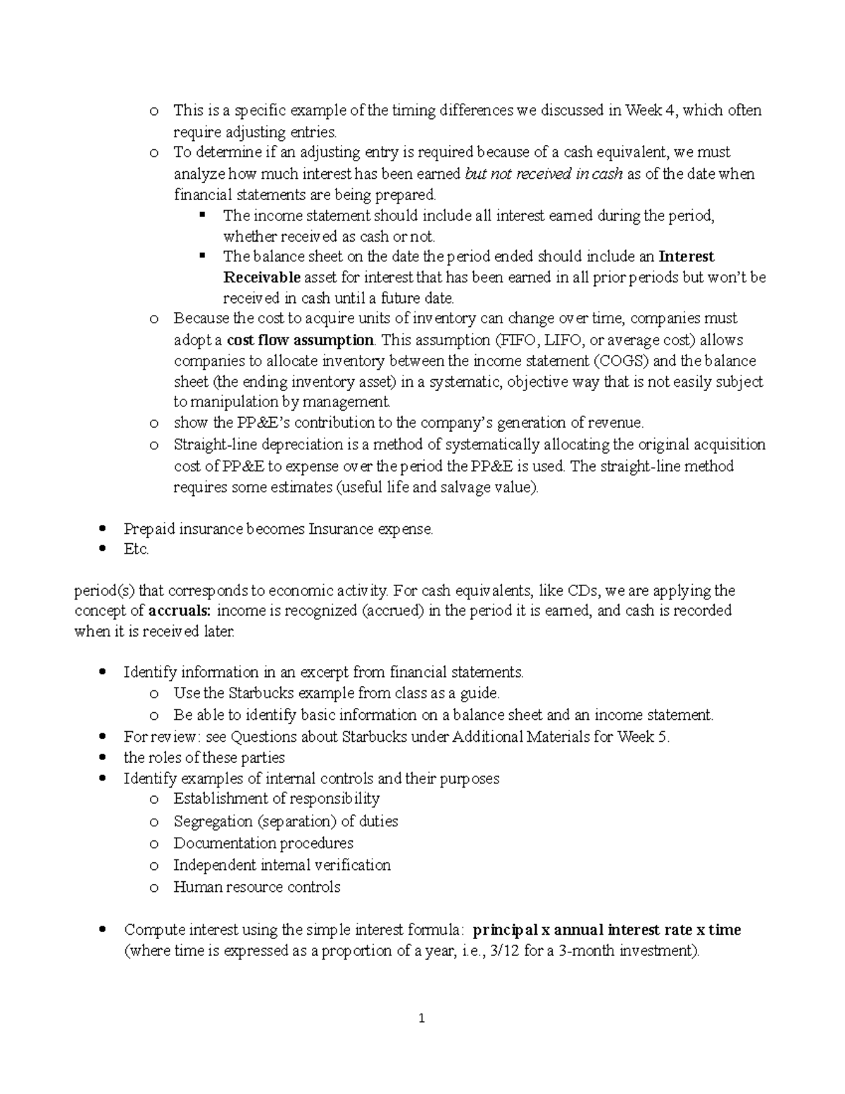 Suggested Study Tips for ACTG o This is a specific example of the