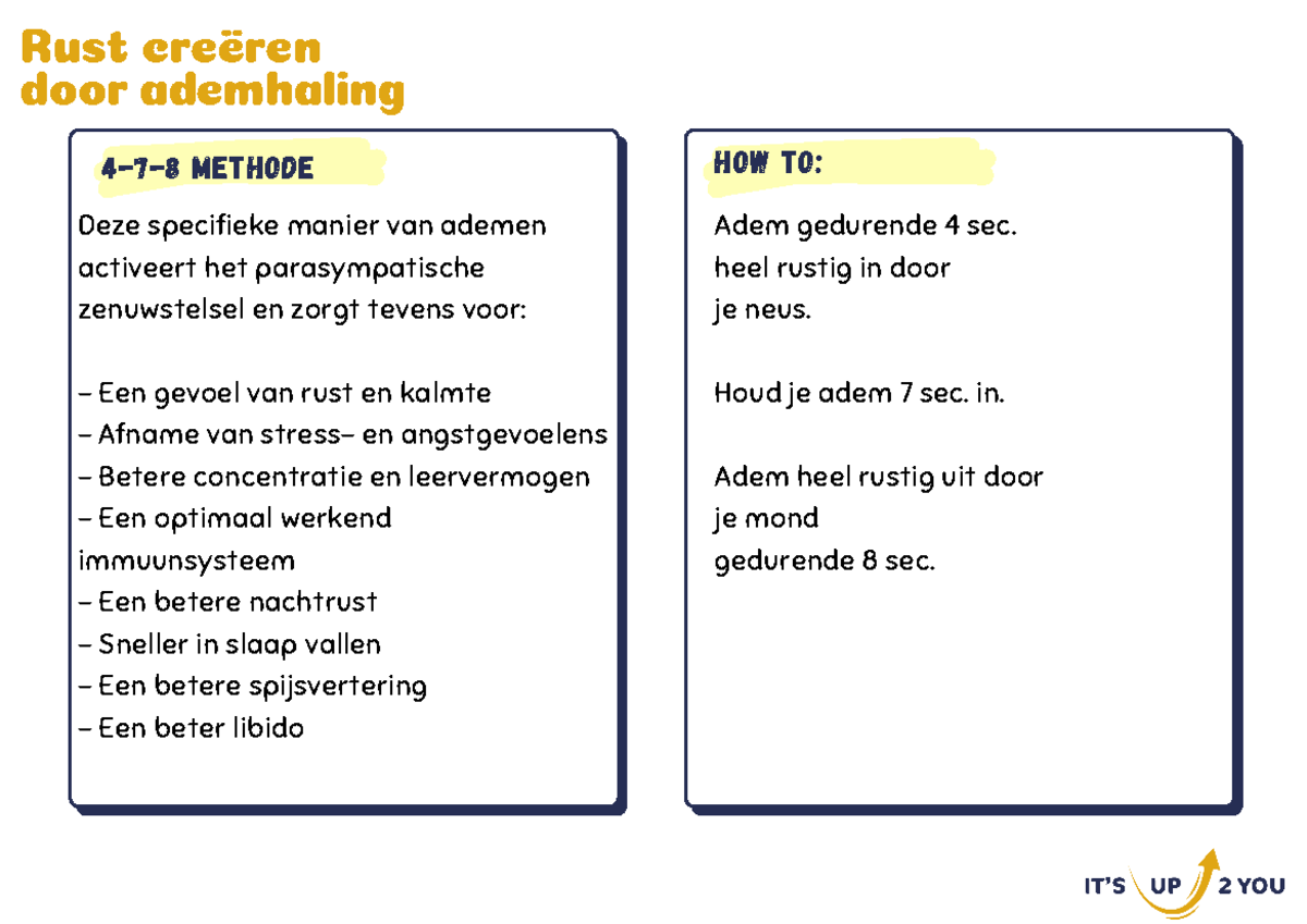 Rust creëren door ademhaling - Rust creëren door ademhaling 4-7-8
