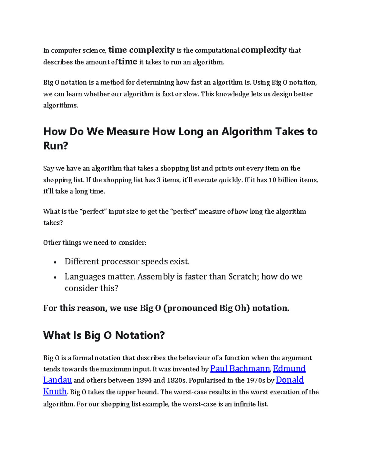 11.21 lesson plan big o notation - In computer science, time complexity ...