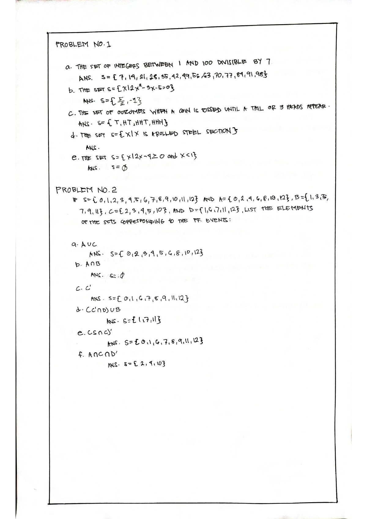 Engineering Data Analysis Problem Set 2 - PangSU - Studocu