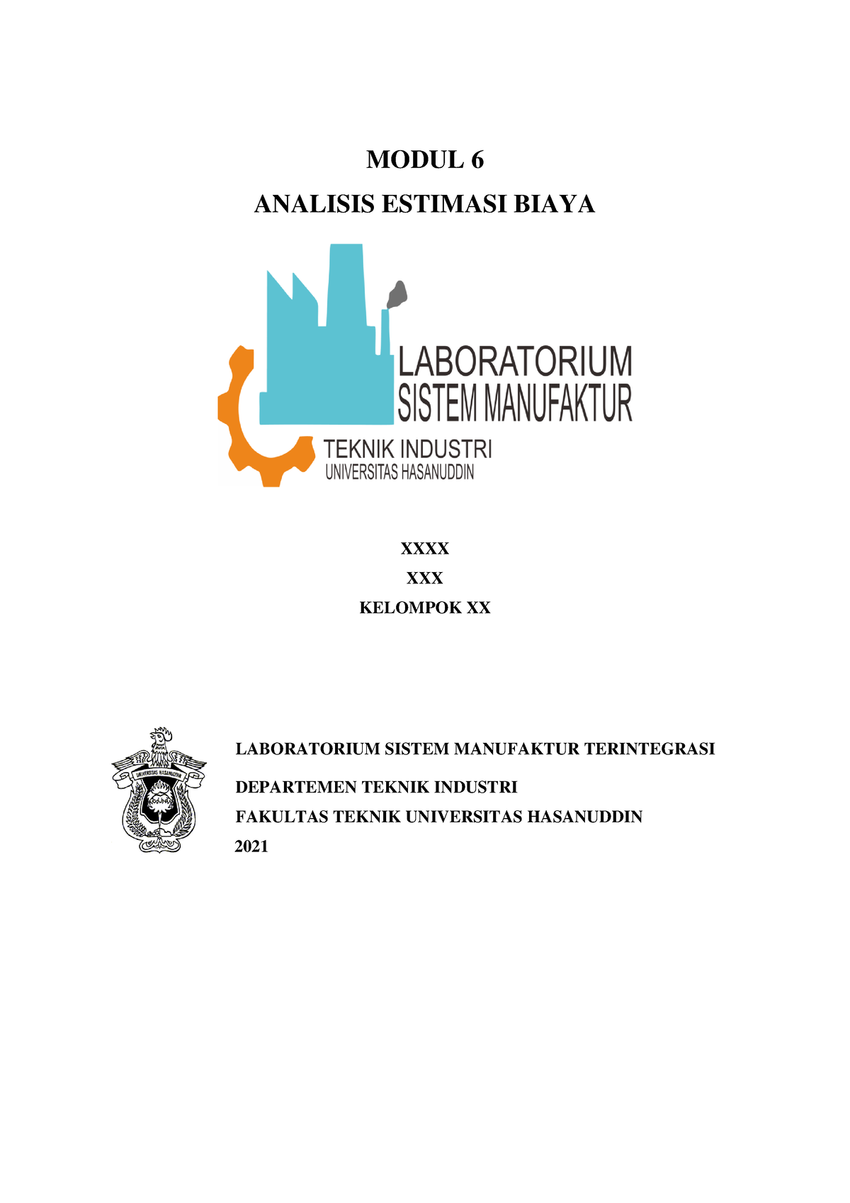 Modul Praktikum Analisis Estimasi Biaya - MODUL 6 ANALISIS ESTIMASI ...