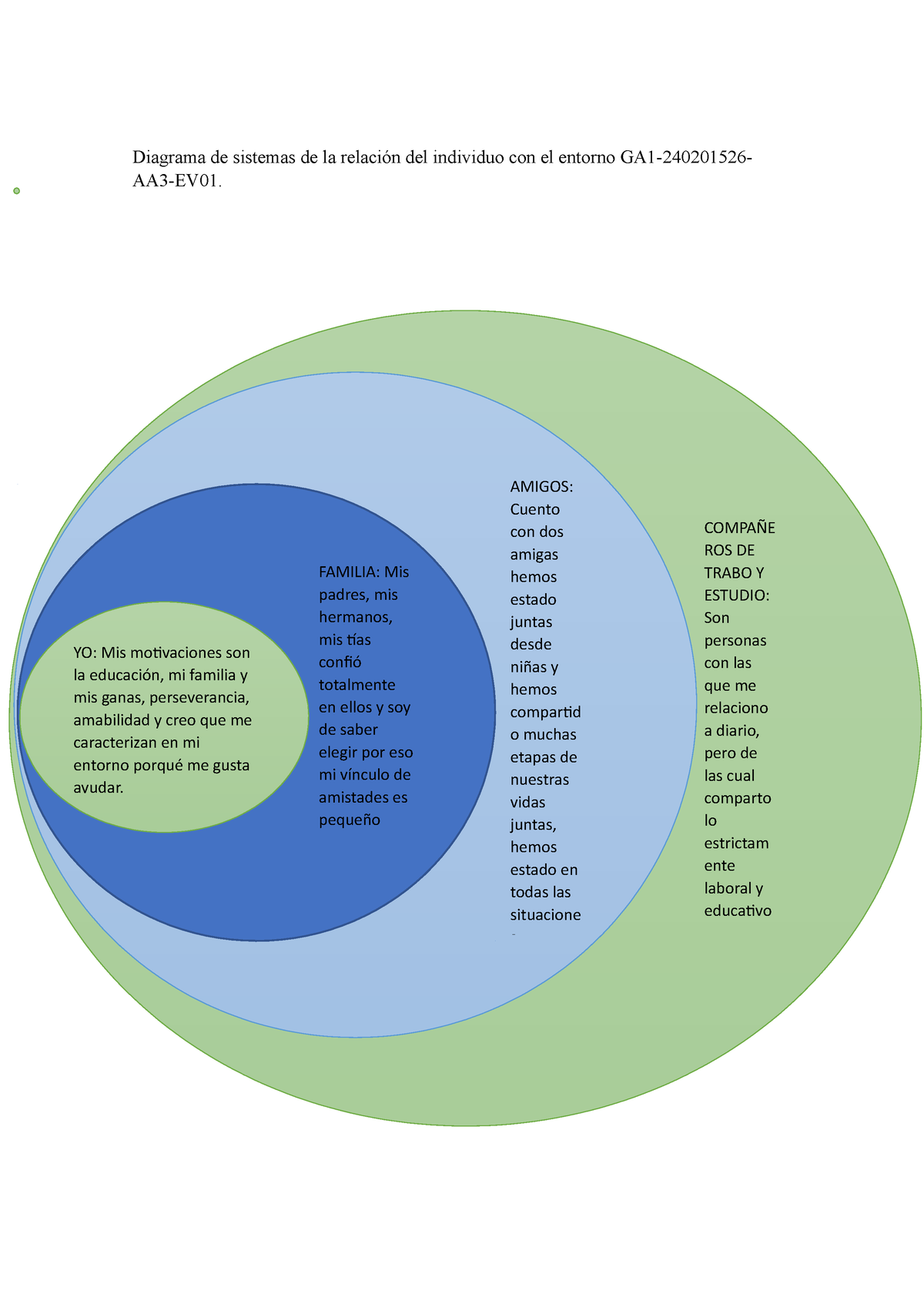 Diagrama de sistemas de la relación del individuo con el entorno Diagrama de sistemas de la