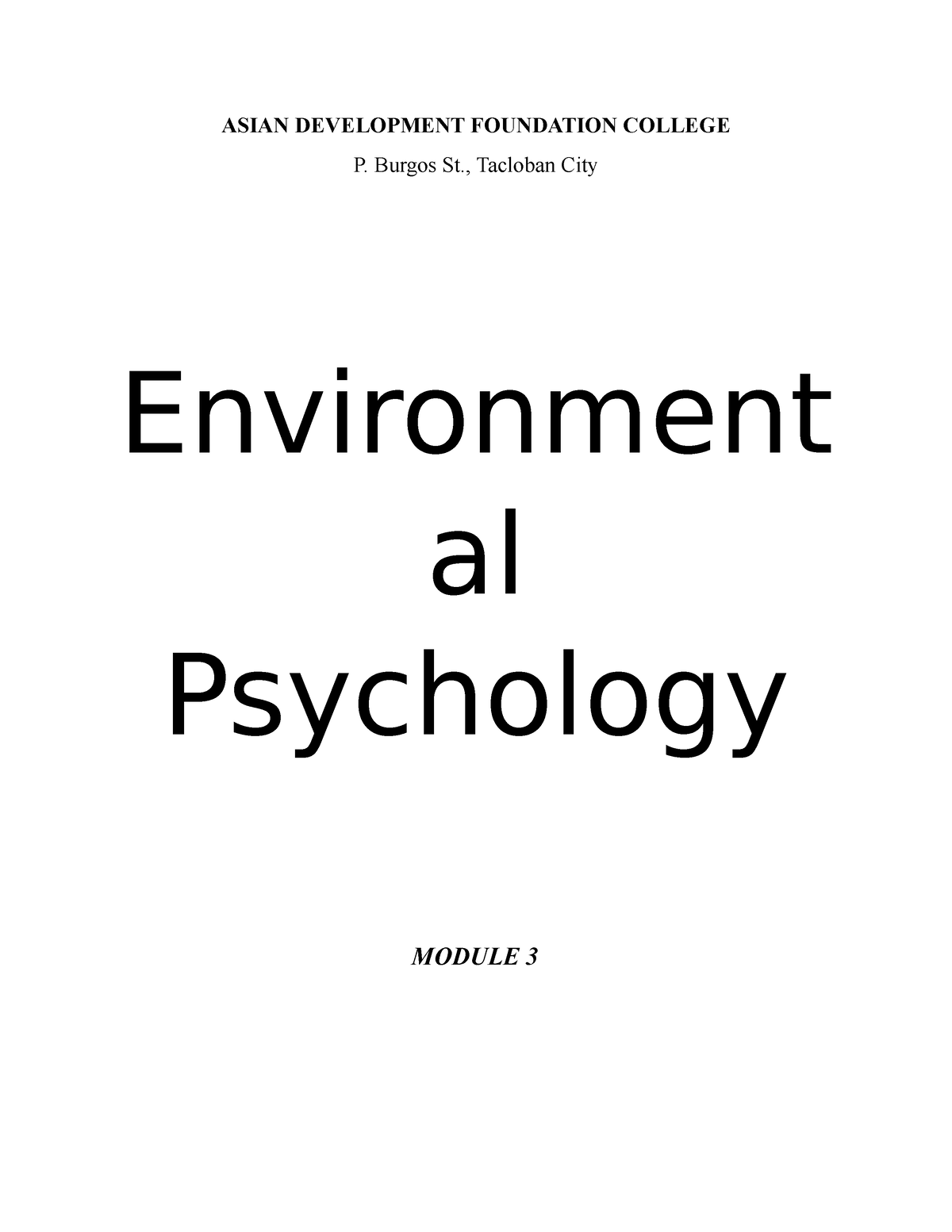 module-3-environmental-psych-environmental-psychology-studocu